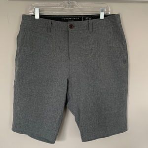 7 Diamonds Velocity Performance Short - men’s 33, heather grey